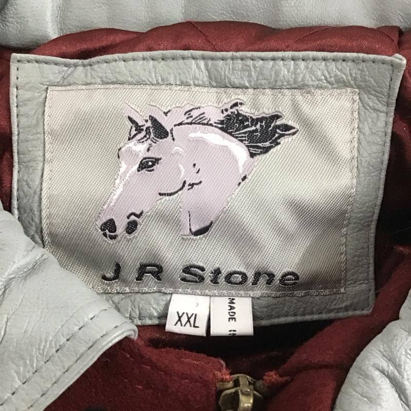 古着 USED ジャケット、上着 ジャンパー、ブルゾン JR Stone XXL 無地 灰 / グレー / X えんじ / ワインレッド /  メンズ USED 古着 中古 10112675