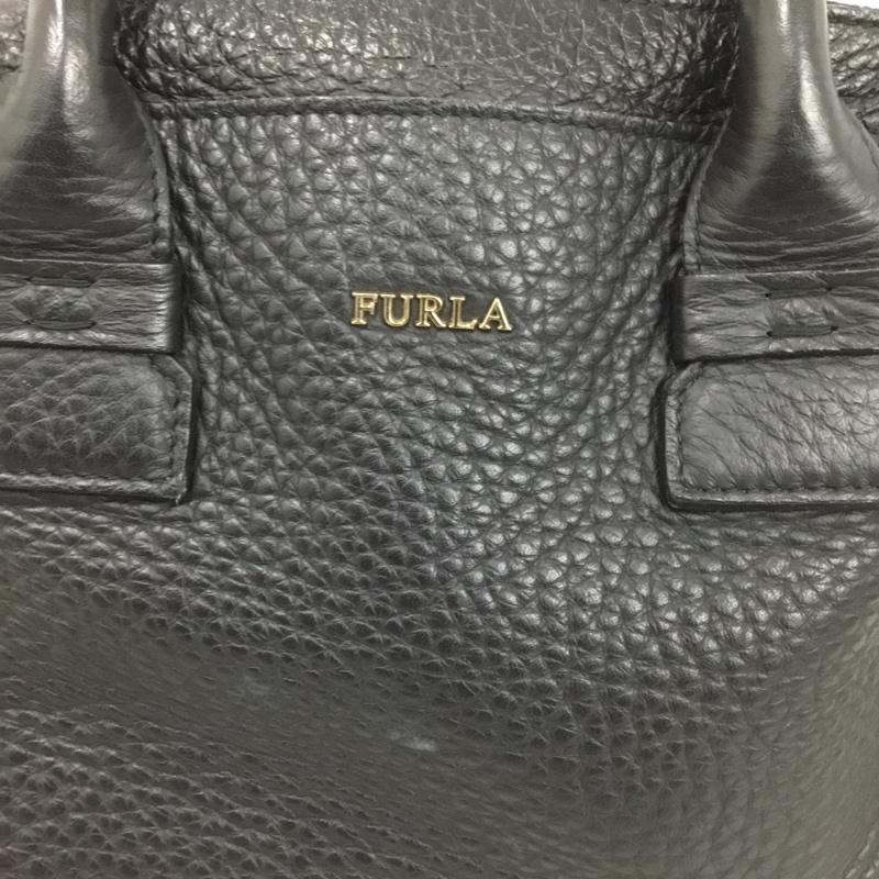 フルラ FURLA ハンドバッグ ハンドバッグ F6913 2WAY ショルダー ロゴ、文字 黒 / ブラック /  レディース USED 古着 中古 10148466