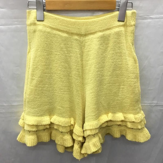 ダズリン dazzlin パンツ ショートパンツ ショートパンツ ハーフパンツ カジュアルパンツ M 無地 黄 / イエロー /  レディース USED 古着 中古 10114292