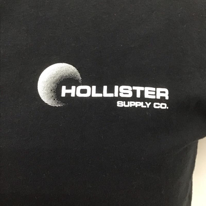 ホリスター Hollister Tシャツ 半袖 半袖カットソー プリントTシャツ クルーネックカットソー XS プリント 黒 / ブラック /  メンズ USED 古着 中古 10107248