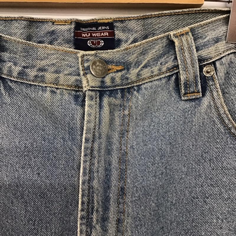 ウーウェア WU-WEAR パンツ デニム、ジーンズ デニムパンツ ワイドパンツ カジュアルパンツ ワークパンツ 36 無地 インディゴ / インディゴ /  メンズ USED 古着 中古 10147466