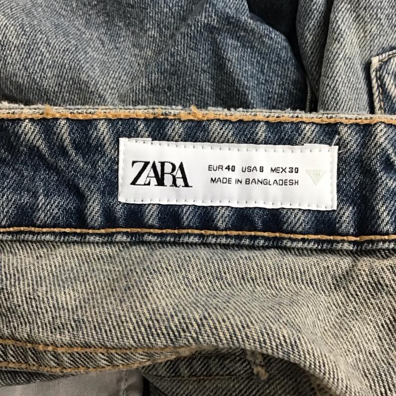 ザラ ZARA パンツ デニム、ジーンズ デニムパンツ ワイドパンツ カジュアルパンツ 40 無地 インディゴ / インディゴ /  メンズ USED 古着 中古 10149601