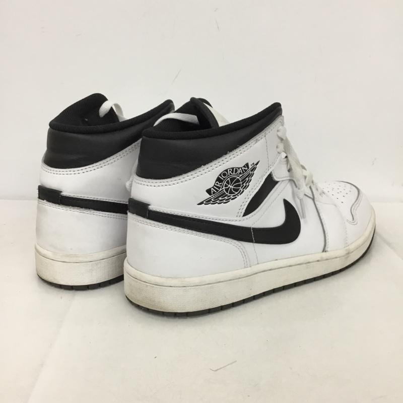 ナイキ NIKE スニーカー スニーカー DQ8426-132 AIR JORDAN 1 MID 27cm 27.0cm ロゴ、文字 白 / ホワイト / X 黒 / ブラック /  メンズ USED 古着 中古 10148395