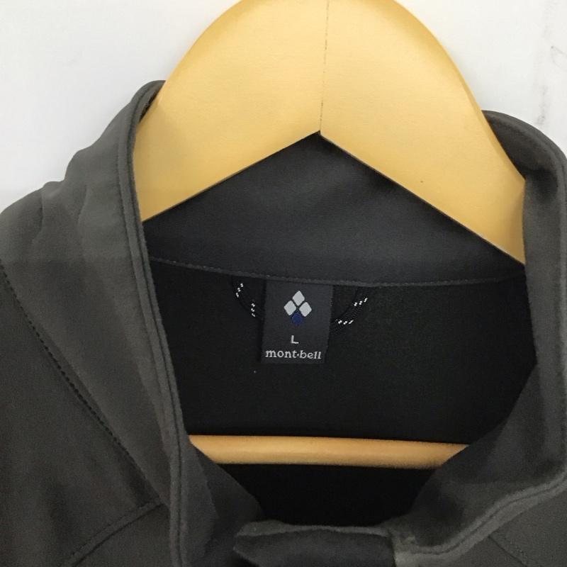 モンベル mont-bell ジャケット、上着 ジャンパー、ブルゾン 1106576 サイクライムジャケット ジップアップジャケット L ロゴ、文字 灰 / グレー /  メンズ USED 古着 中古 10139645