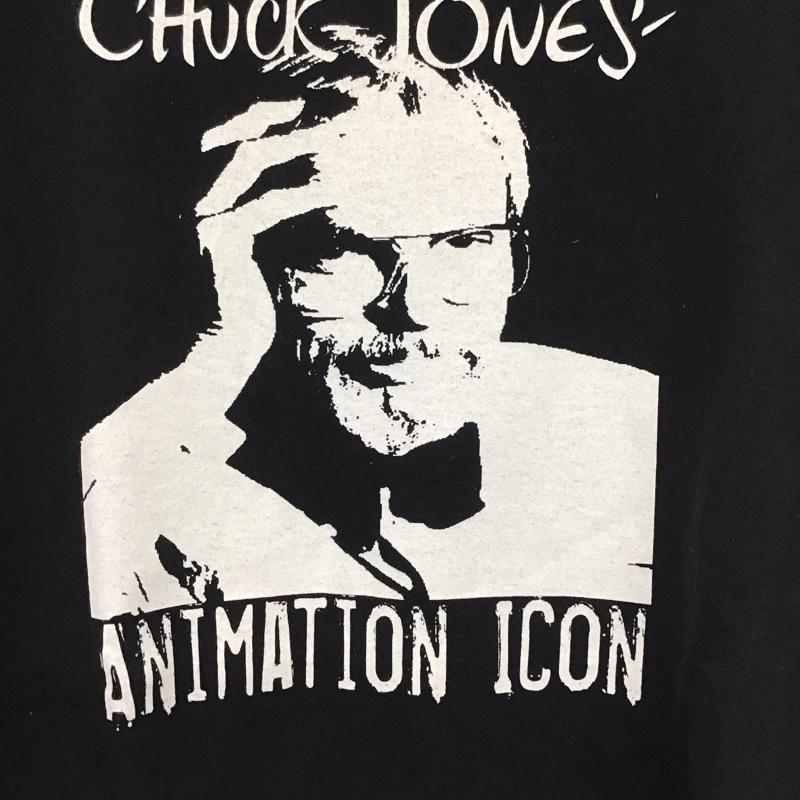 古着 USED Tシャツ 半袖 半袖カットソー プリントTシャツ クルーネックカットソー chucktones XL プリント 黒 / ブラック /  メンズ USED 古着 中古 10134005