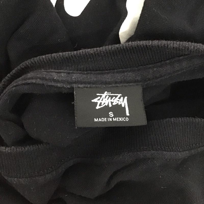 ステューシー STUSSY Tシャツ 半袖 プリント ロゴ S ロゴ、文字 X プリント 黒 / ブラック /  メンズ USED 古着 中古 10128276