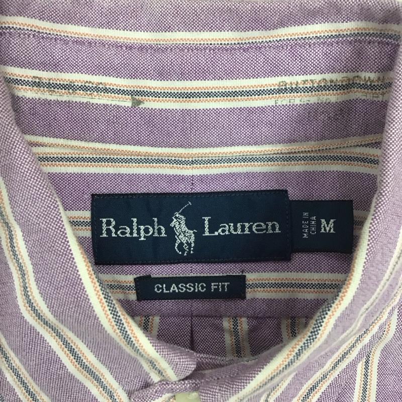 ラルフローレン RALPHLAUREN シャツ、ブラウス 長袖 ボタンダウンシャツ M ストライプ マルチカラー / マルチカラー /  メンズ USED 古着 中古 10122051