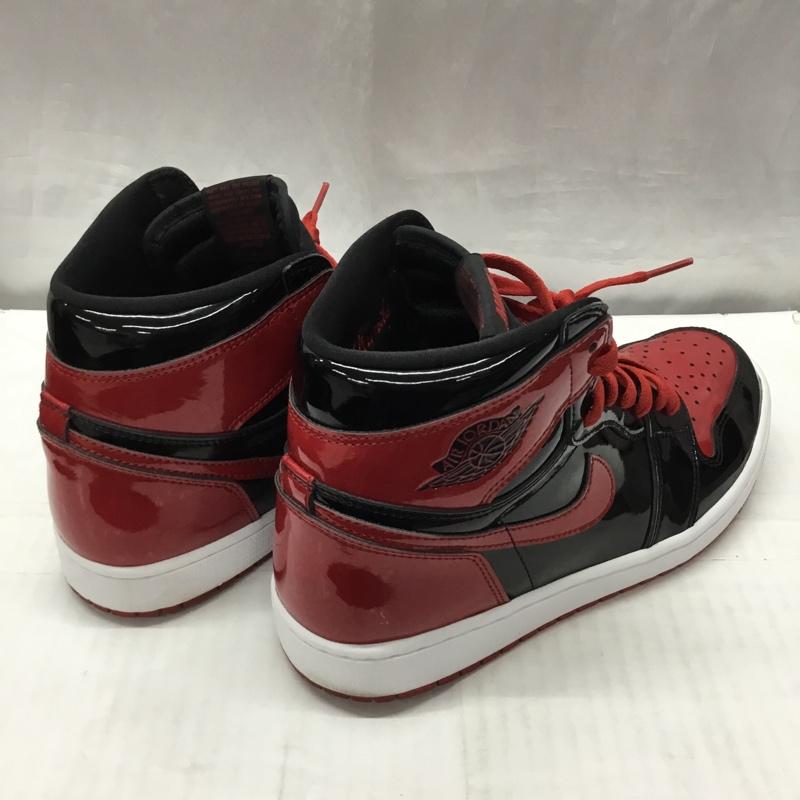 ナイキ NIKE スニーカー スニーカー 555088-063 AIR JORDAN 1 RETRO HIGH OG 27.5cm 27.5cm ロゴ、文字 黒 / ブラック / X 赤 / レッド /  メンズ USED 古着 中古 10121846