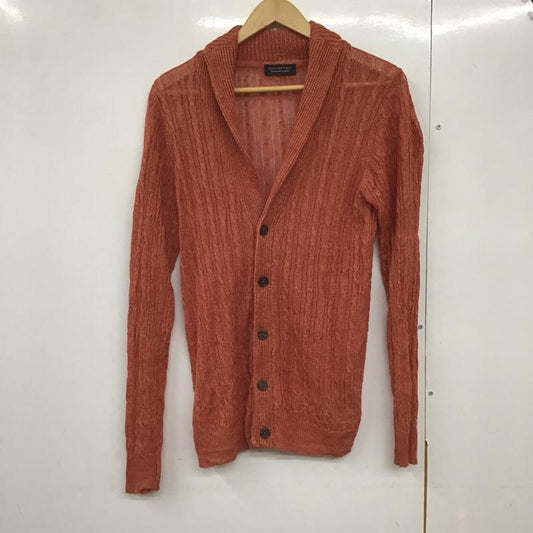 ナノユニバース nano・universe カーディガン 長袖 長袖ニットカーディガン フロントボタン M 無地 橙 / オレンジ /  メンズ USED 古着 中古 10141959