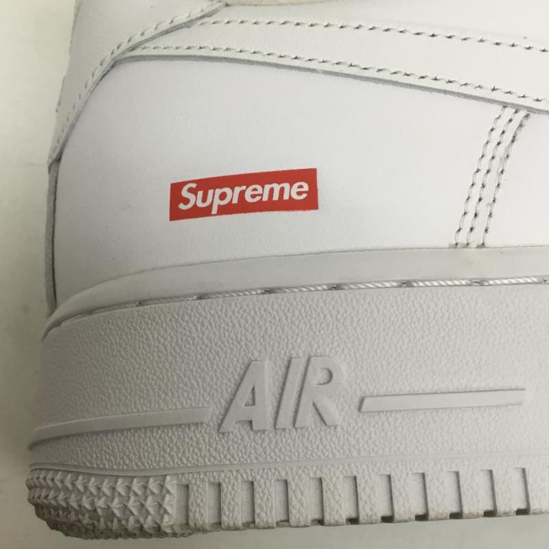 ナイキ NIKE スニーカー スニーカー AIR FORCE1 LOW SUPREME エアフォース１　シュプリーム CU9225 100 28.0cm ロゴ、文字 白 / ホワイト /  メンズ USED 古着 中古 10109018