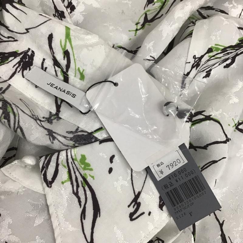 ジーナシス JEANASIS ワンピース ロングスカート JS071319MC クサキガラロングOP タグ付き FREE 総柄 白 / ホワイト /  レディース USED 古着 中古 10107180