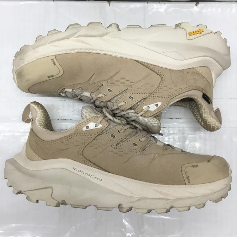 ホカオネオネ HOKA ONEONE スニーカー スニーカー 1130530 KAHA 2 LOW GTX 27.5cm 箱有 トレッキング 27.5cm ロゴ、文字 ベージュ / ベージュ /  メンズ USED 古着 中古 10117612