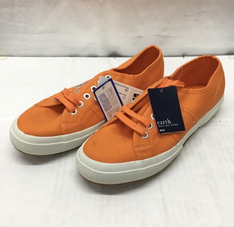 スペルガ SUPERGA スニーカー スニーカー タグ付き 42 キャンバス ロゴ、文字 橙 / オレンジ /  メンズ USED 古着 中古 10117601