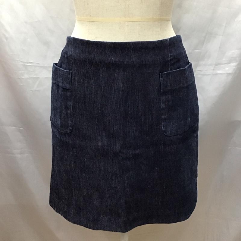 カージュ Khaju スカート ミニスカート 323-20-0086 デニムスカート ストレッチ 無地 インディゴ / インディゴ /  レディース USED 古着 中古 10115404