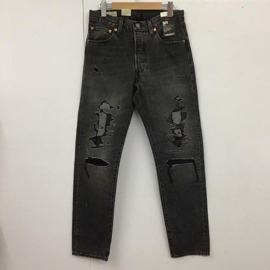 リーバイス Levi s パンツ デニム、ジーンズ A4677-0001 501 54ジーンズ W31 L32 タグ付き 31インチ ダメージ加工 黒 / ブラック /  メンズ USED 古着 中古 10111876