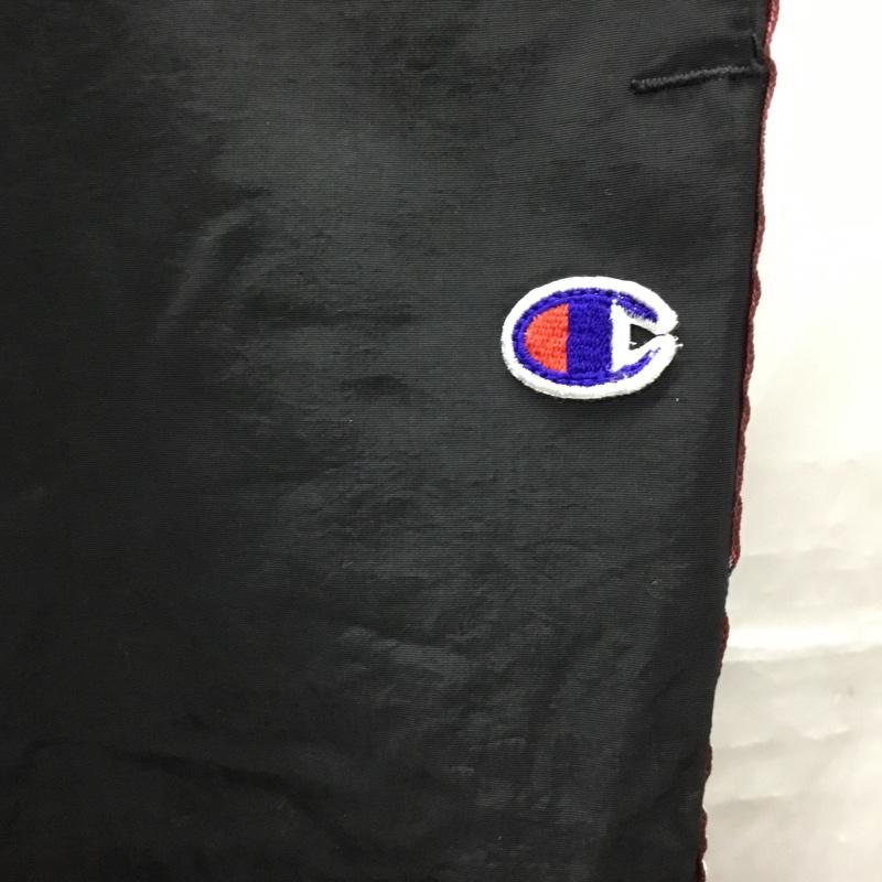 チャンピオン Champion ボトムス ボトムス トラックパンツ ロゴライン S ロゴ、文字 黒 / ブラック /  メンズ USED 古着 中古 10111386
