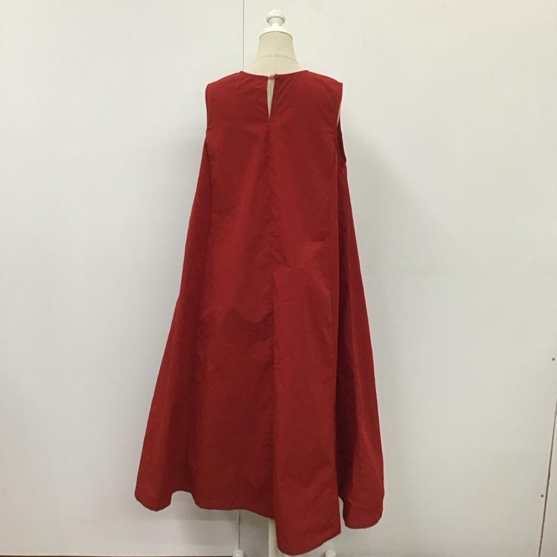 アルシーヴ archives ワンピース ロングスカート PHA19013 ノースリーブ Aライン M 無地 赤 / レッド /  レディース USED 古着 中古 10115509