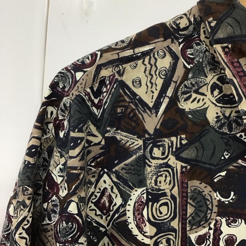 グレッグ・ノーマン Greg Norman シャツ、ブラウス 長袖 長袖シャツ 総柄シャツ カラーシャツ XXL プリント マルチカラー / マルチカラー /  メンズ USED 古着 中古 10128782