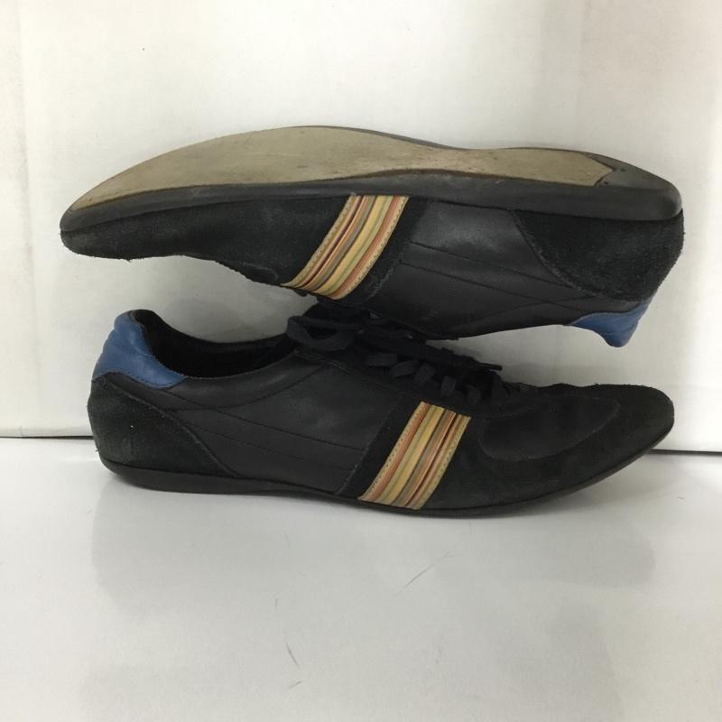 ポールスミス Paul Smith スニーカー スニーカー S7JDA298SFG 7 シグネチャーストライプ ロゴ、文字 黒 / ブラック / X 青 / ブルー /  メンズ USED 古着 中古 10147128