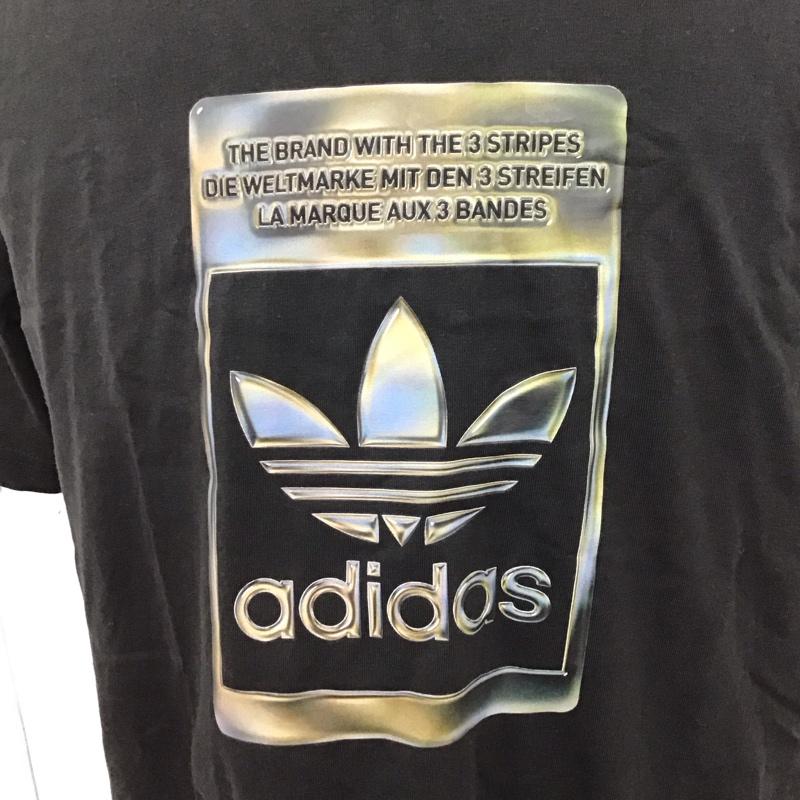 アディダス adidas Tシャツ 半袖 h13502 Adult MALE CAMO PACK TEE ロゴ、文字 X プリント 黒 / ブラック /  メンズ USED 古着 中古 10119734