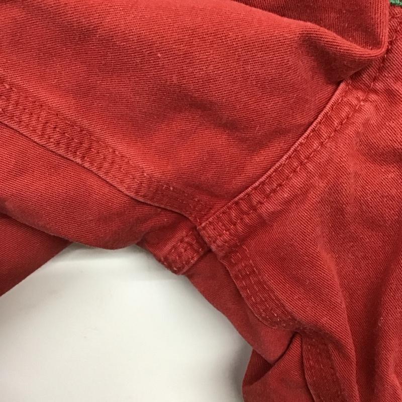 カールヘルム KARLHELMUT パンツ デニム、ジーンズ デニムパンツ ワイドパンツ カジュアルパンツ LL ロゴ、文字 赤 / レッド /  メンズ USED 古着 中古 10144890