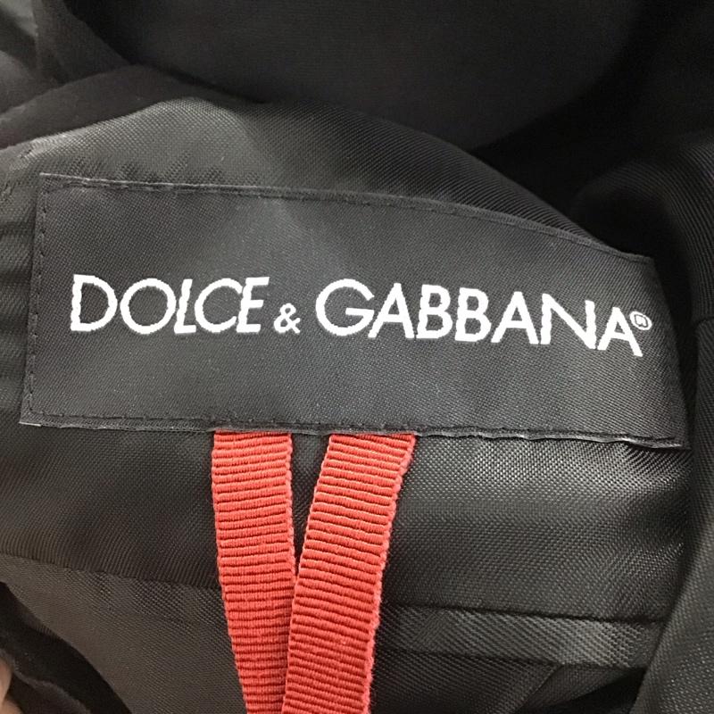 ドルチェアンドガッバーナ DOLCE&GABBANA ジャケット、上着 ジャケット、ブレザー ジャケット アウター カラージャケット ステンカラージャケット 48 無地 黒 / ブラック /  メンズ USED 古着 中古 10134080