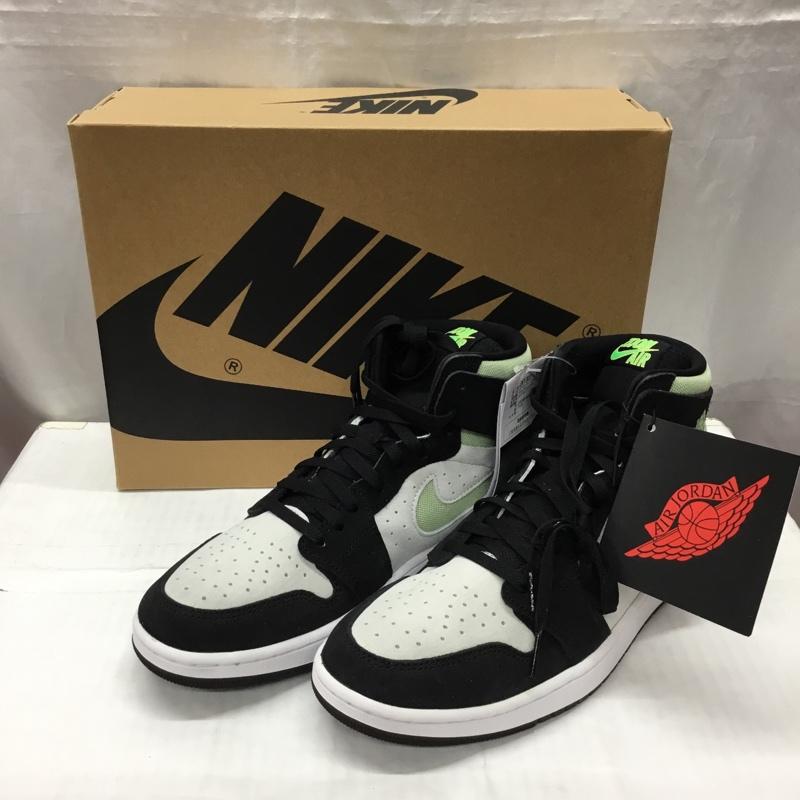 ナイキ NIKE スニーカー スニーカー DV1307-103 AIR JORDAN 1 ZOOM CMFT 2 27cm 箱有 27.0cm ロゴ、文字 黒 / ブラック / X 灰 / グレー / X 薄緑 / ライトグリーン /  メンズ USED 古着 中古 10119650