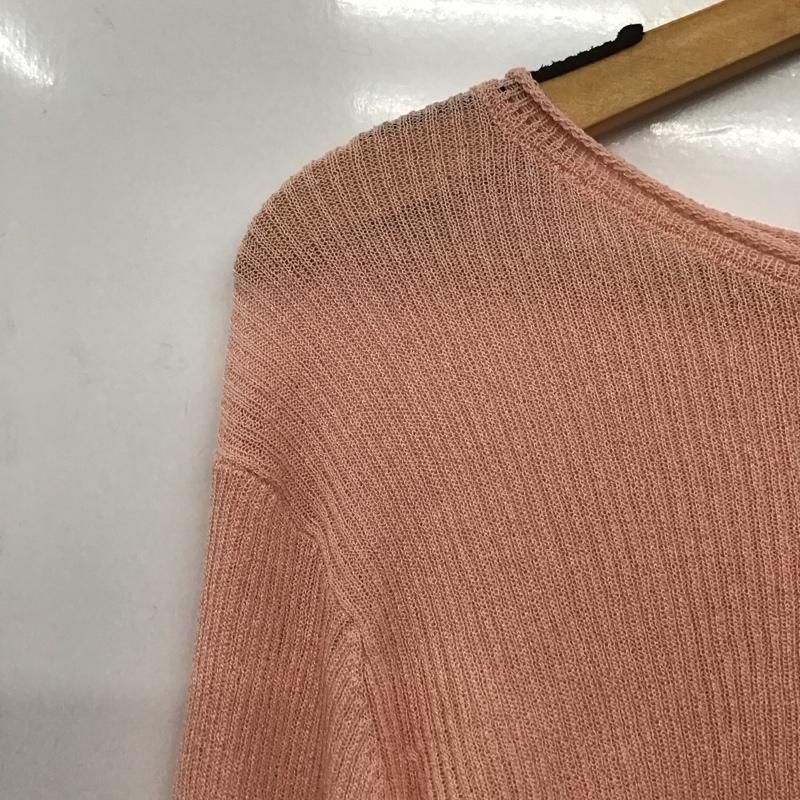 ディスコート Discoat カットソー 長袖 FREE 無地 桃 / ピンク /  レディース USED 古着 中古 10144262