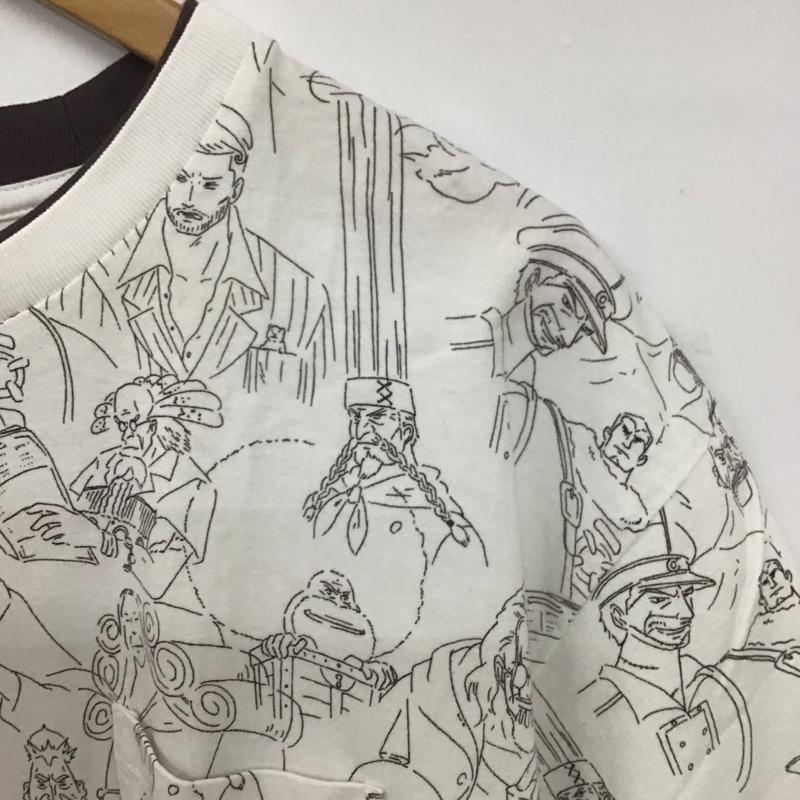 グラニフ graniph Tシャツ 半袖 半袖カットソー プリントTシャツ クルーネックカットソー XL プリント 白 / ホワイト /  メンズ USED 古着 中古 10149113