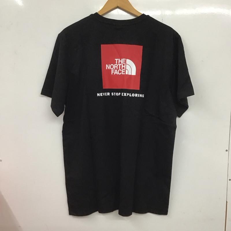 ザノースフェイス THE NORTH FACE Tシャツ 半袖 NF0A87NPJK3 L ロゴ、文字 X プリント 黒 / ブラック /  メンズ USED 古着 中古 10132533