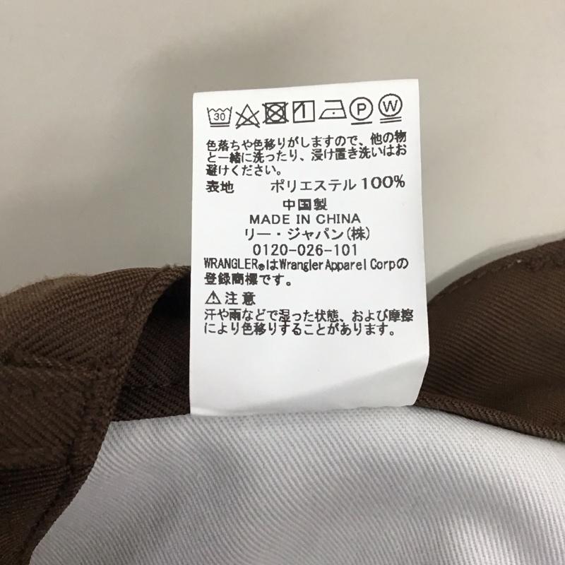 ラングラー Wrangler パンツ スラックス スラックス スリムパンツ センタータックパンツ S 無地 茶 / ブラウン /  メンズ USED 古着 中古 10117456