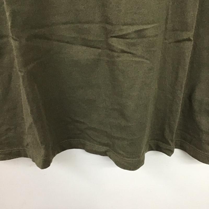 ティンバーランド Timberland Tシャツ 半袖 半袖カットソー プリントTシャツ クルーネックカットソー L ロゴ、文字 カーキ / カーキ /  メンズ USED 古着 中古 10141874