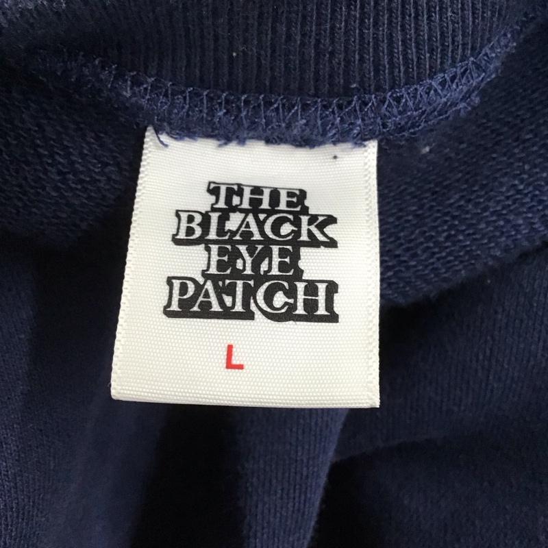 ブラックアイパッチ BlackEyePatch トレーナー 長袖 L ロゴ、文字 紺 / ネイビー /  メンズ USED 古着 中古 10121857