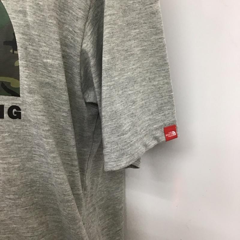 ザノースフェイス THE NORTH FACE Tシャツ 半袖 nt31622 トレッキング半袖Tシャツ 半袖カットソー プリントTシャツ XL ロゴ、文字 灰 / グレー /  メンズ USED 古着 中古 10127424