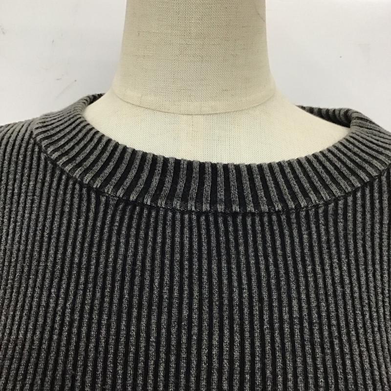 スライ SLY ワンピース ロングスカート 030eaa73-2250 CRUSHRIBワンピース 長袖ロングワンピース リブニット 1 無地 X ダメージ加工 黒 / ブラック /  レディース USED 古着 中古 10112194