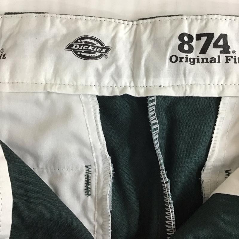 ディッキーズ Dickies パンツ ワークパンツ、ペインターパンツ ワークパンツ ワイドパンツ カジュアルパンツ 30インチ 無地 緑 / グリーン /  メンズ USED 古着 中古 10116403