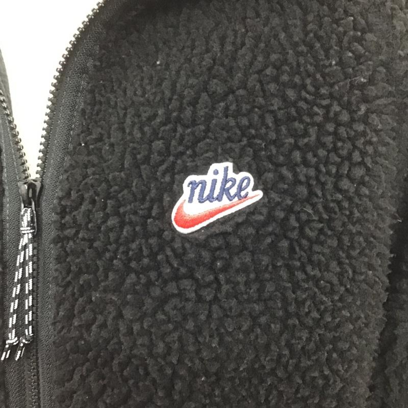 ナイキ NIKE ジャケット、上着 ジャンパー、ブルゾン BV3722-010 ボアフリースジャケット L 無地 黒 / ブラック /  メンズ USED 古着 中古 10106067