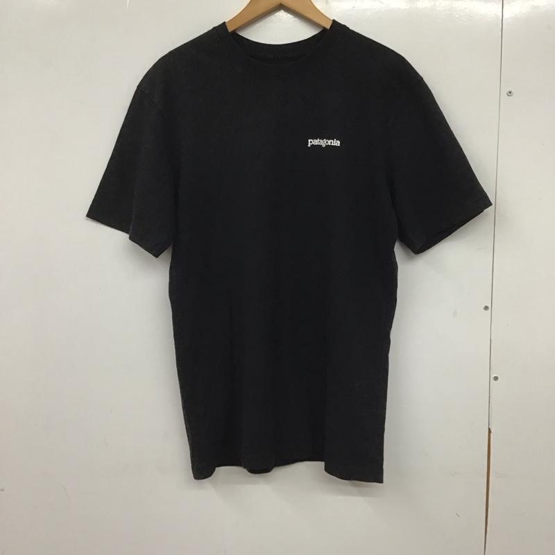 パタゴニア patagonia Tシャツ 半袖 半袖カットソー プリントTシャツ クルーネックカットソー S ロゴ、文字 黒 / ブラック /  メンズ USED 古着 中古 10140102