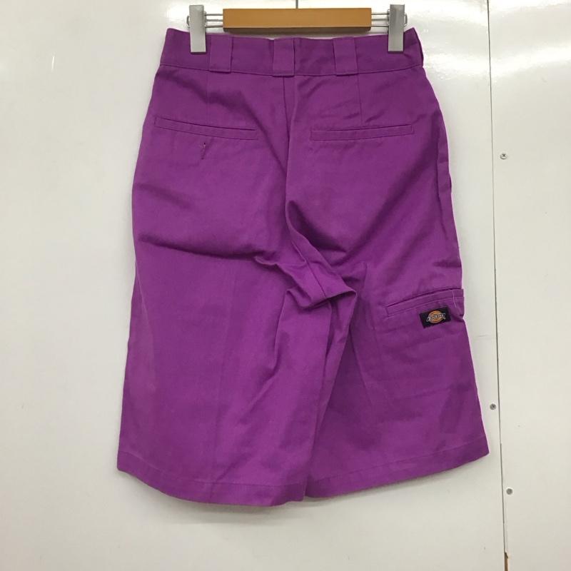 ディッキーズ Dickies パンツ ショートパンツ ショートパンツ ハーフパンツ カジュアルパンツ 28インチ ロゴ、文字 紫 / パープル /  メンズ USED 古着 中古 10144547