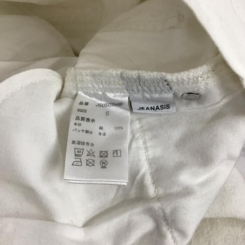 ジーナシス JEANASIS パンツ デニム、ジーンズ S 無地 白 / ホワイト /  レディース USED 古着 中古 10129737