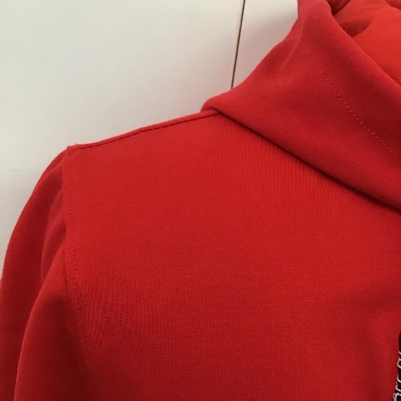 アベイシングエイプ A BATHING APE パーカー 長袖 長袖パーカー フード付きパーカー プリントスウェット ジップアップパーカー fila L ロゴ、文字 赤 / レッド /  メンズ USED 古着 中古 10122112