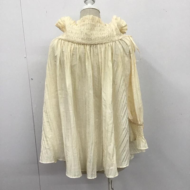 スナイデル SNIDEL カットソー 長袖 SWFB174130 シャーリングオフショルBL FREE 無地 アイボリー / アイボリー /  レディース USED 古着 中古 10106714