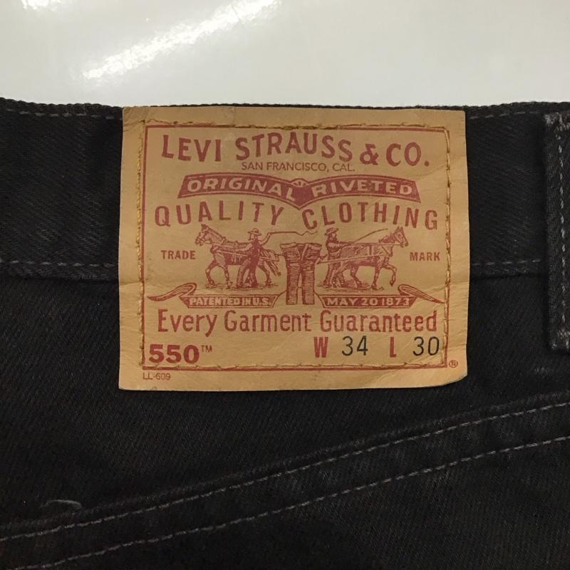 リーバイストラウスアンドコー Levi Strauss & co. パンツ デニム、ジーンズ デニムパンツ ストレートパンツ ワイドパンツ カジュアルパンツ 90s usa製 34 無地 黒 / ブラック /  メンズ USED 古着 中古 10115130
