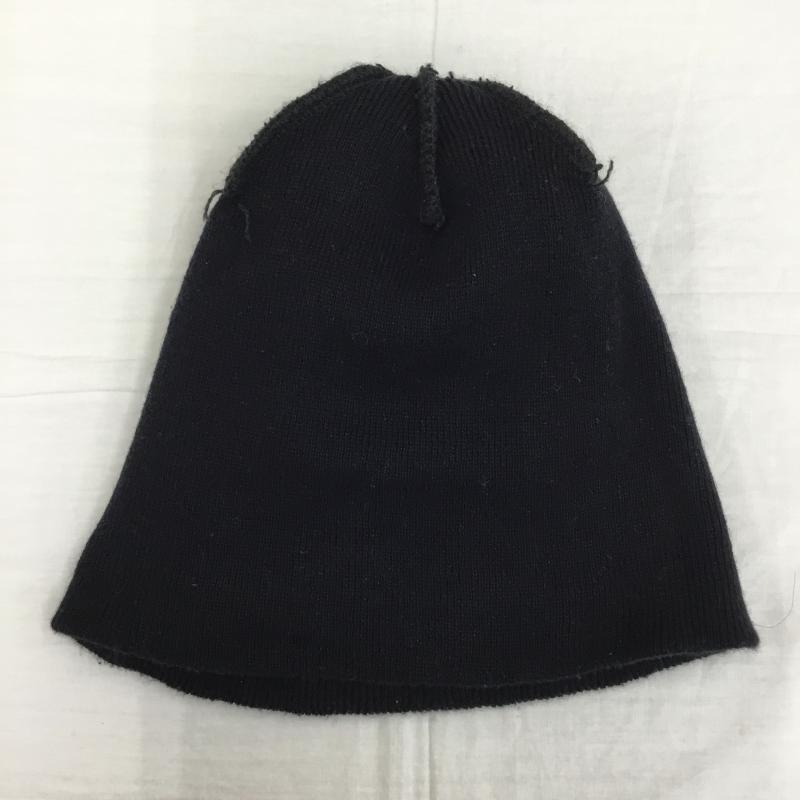 ヨウジヤマモト Yohji Yamamoto 帽子 ニット帽 HR-H39-567 NEW ERA ロゴ、文字 黒 / ブラック /  メンズ USED 古着 中古 10143474