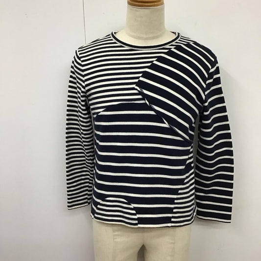 フラボア FRAPBOIS カットソー 長袖 長袖カットソー クルーネックカットソー ロングスリーブカットソー 1 ボーダー柄 紺 / ネイビー /  メンズ USED 古着 中古 10123968
