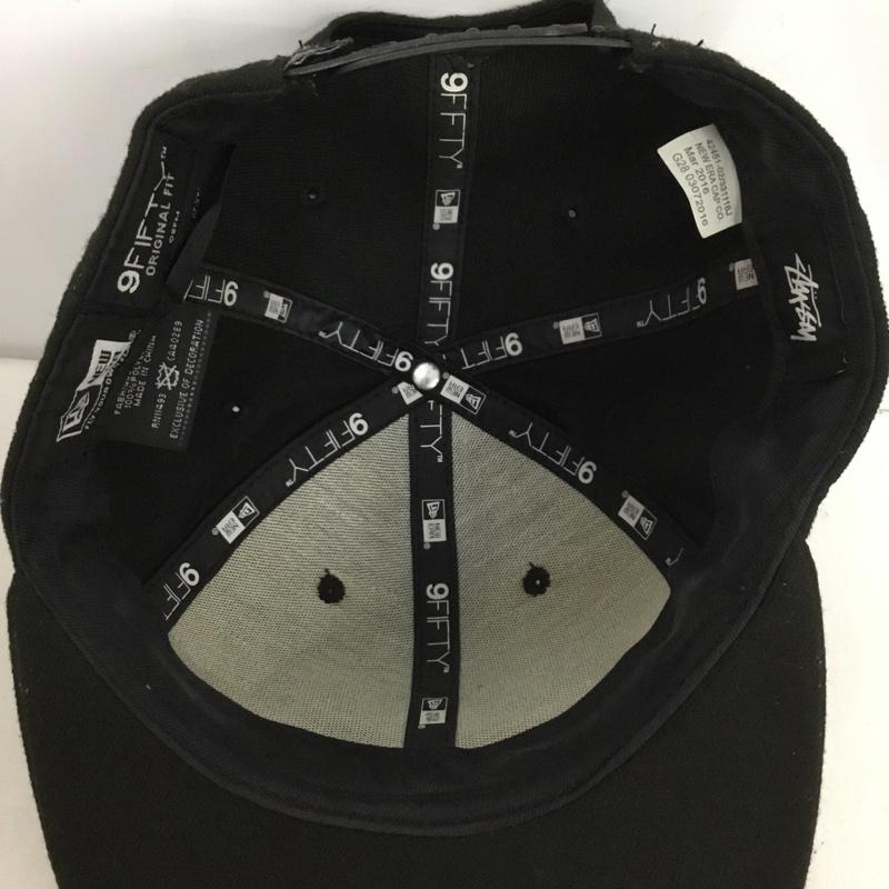 ステューシー STUSSY 帽子 キャップ NEW ERA 9FIFTY ロゴ、文字 黒 / ブラック /  メンズ USED 古着 中古 10149256