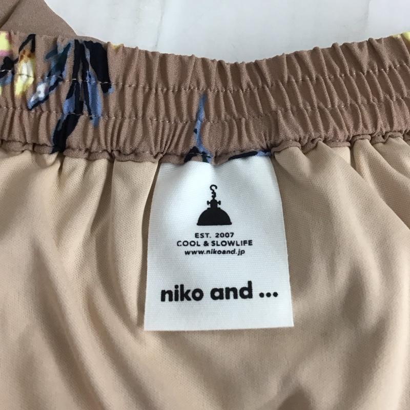 ニコアンド niko and... スカート ロングスカート ST94CM10KO プリーツスカート 花柄 桃 / ピンク /  レディース USED 古着 中古 10111544
