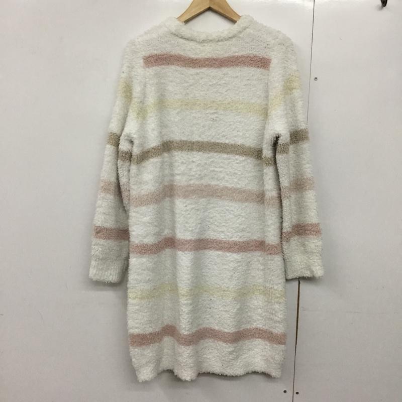 ジェラートピケ gelato pique ワンピース ひざ丈スカート PWN0215034 ボアワンピース ルームウェア 長袖 ONE SIZE ボーダー柄 マルチカラー / マルチカラー /  レディース USED 古着 中古 10144680