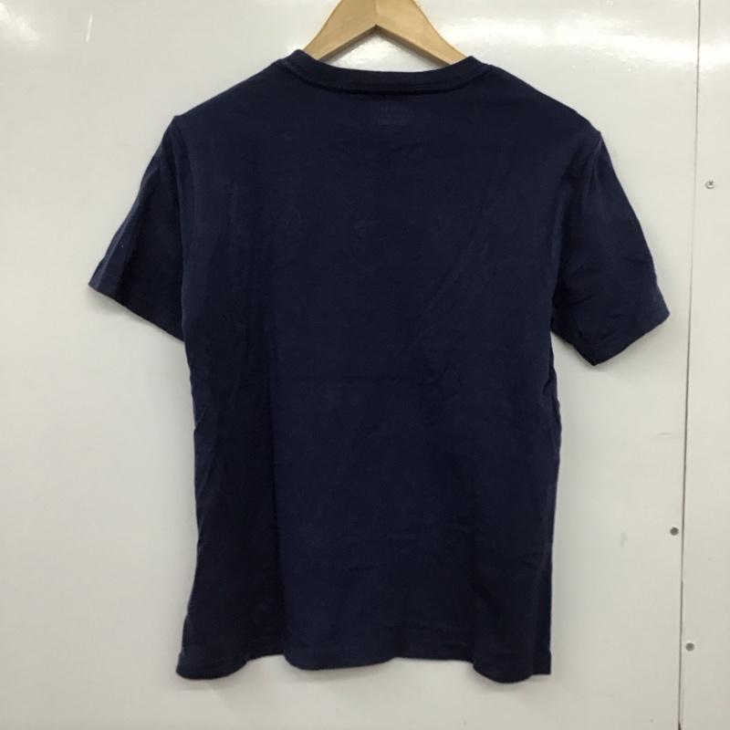 ポロラルフローレン POLO RALPH LAUREN Tシャツ 半袖 半袖カットソー 刺繍Tシャツ クルーネックカットソー M ロゴ、文字 紺 / ネイビー /  レディース USED 古着 中古 10149387