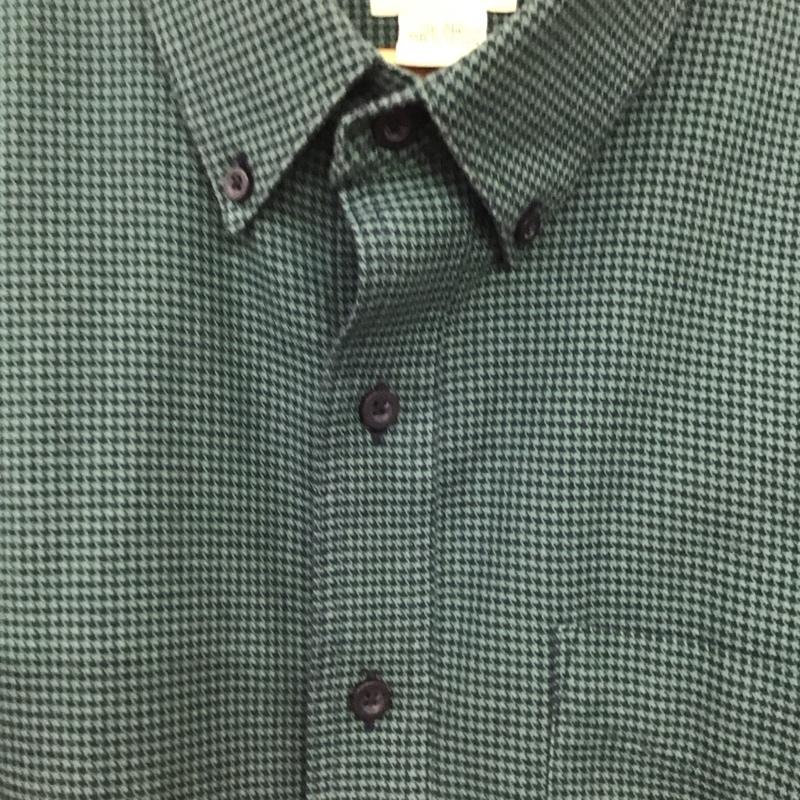 エルエルビーン L.L.Bean シャツ、ブラウス 長袖 長袖シャツ チェックシャツ カラーシャツ ボタンダウンシャツ XL 総柄 緑 / グリーン / X 紺 / ネイビー /  メンズ USED 古着 中古 10136677